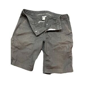 Duluth Trading Shorts Womens Size 12 Grey Flex Fire Hose 10" Cargo Curvesetter